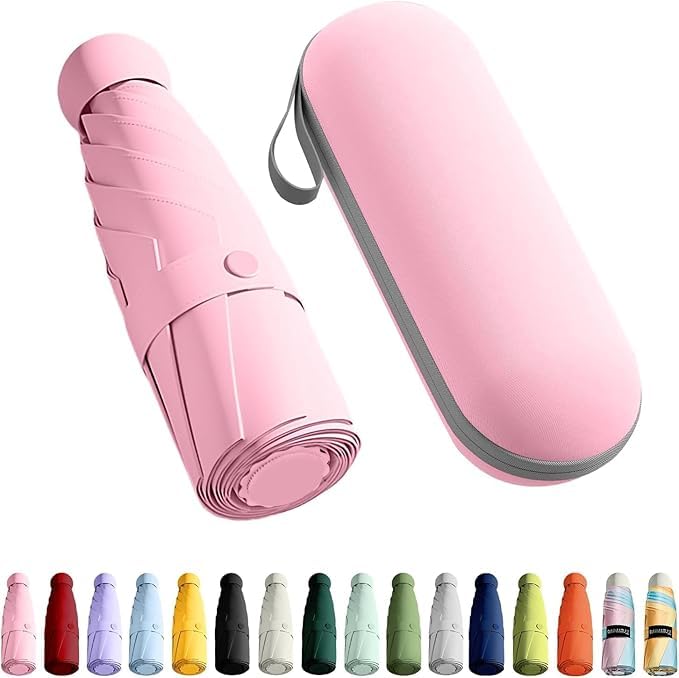 Portable  Pocket Umbrella with Rubberized Loop Handle