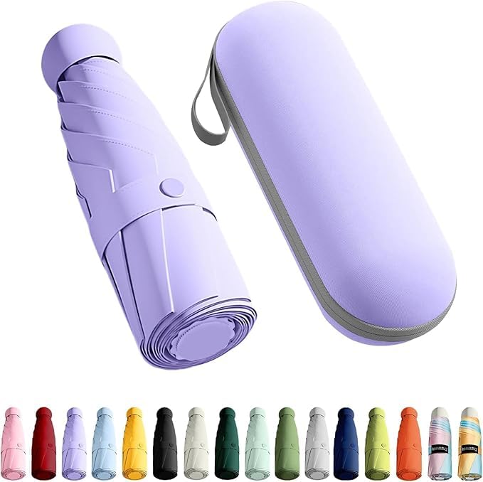 Portable  Pocket Umbrella with Rubberized Loop Handle