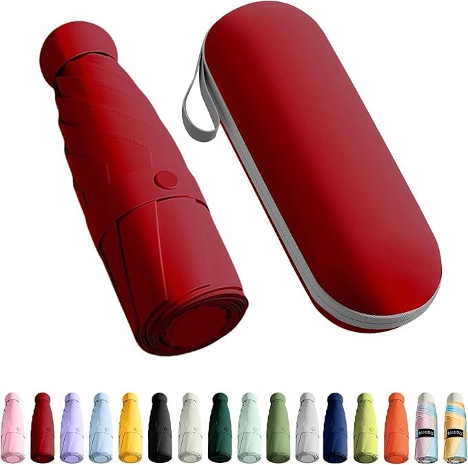 Portable  Pocket Umbrella with Rubberized Loop Handle