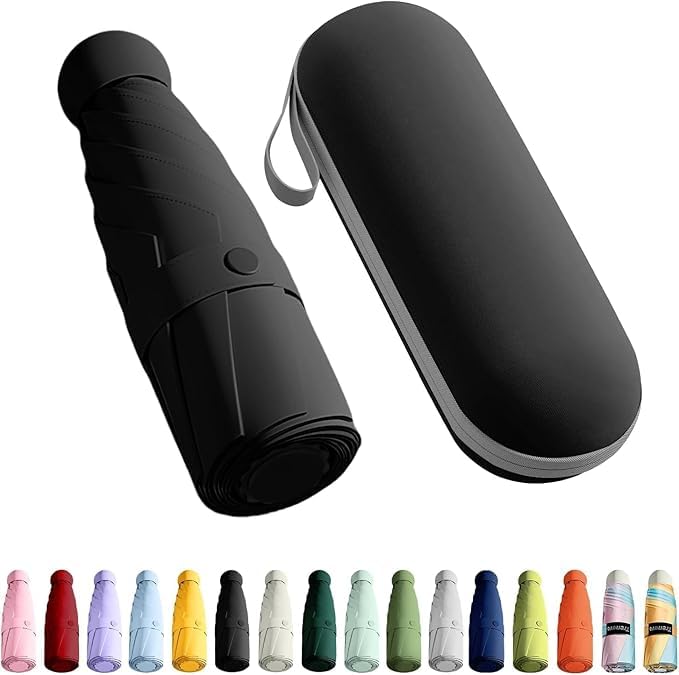 Portable  Pocket Umbrella with Rubberized Loop Handle