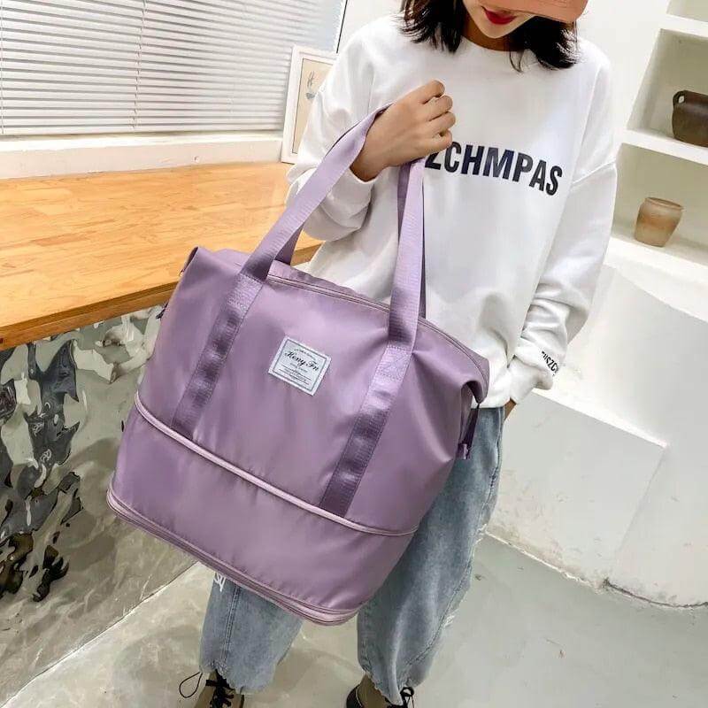 Water-Proof Foldable Travel Bag With Duffle Pockets.