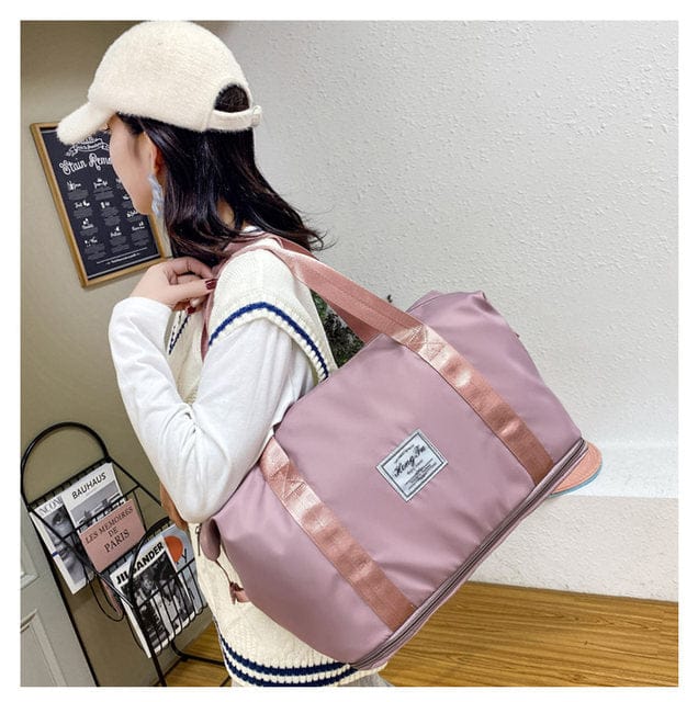 Water-Proof Foldable Travel Bag With Duffle Pockets.