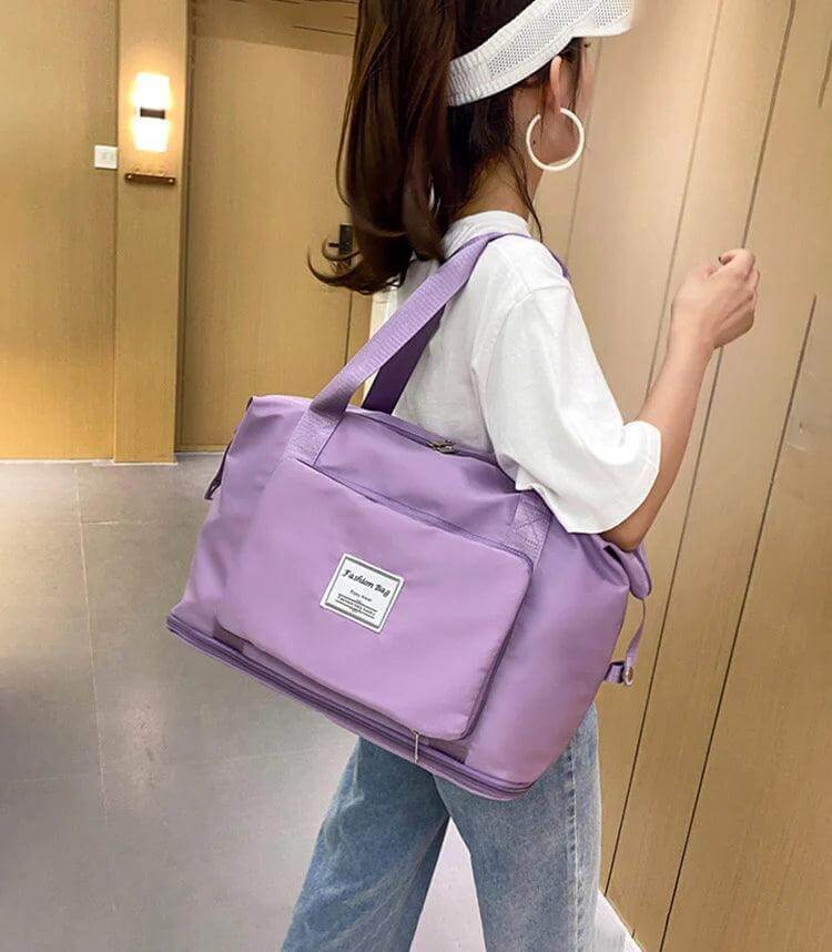 Water-Proof Foldable Travel Bag With Duffle Pockets.