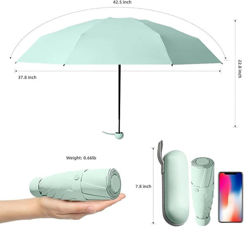 Portable  Pocket Umbrella with Rubberized Loop Handle